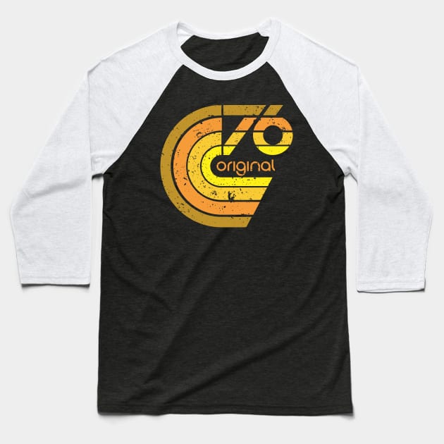 "76 original" earthtone design Baseball T-Shirt by ianjcornwell